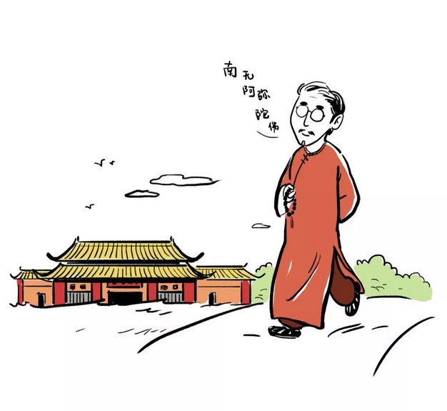 房门反锁，念佛穿墙